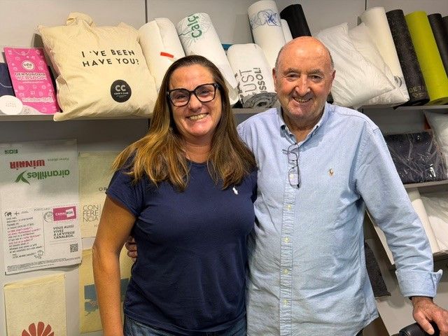 Carolina i Rafael Marín, primera i segona generació de Laystil | Cedida