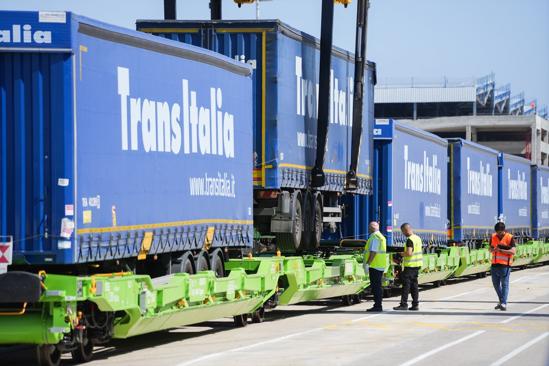 Inauguració de l'autopista ferroviària de València a Madrid, al Port de València, el 22 de juliol del 2024 | Jorge Gil (Europa Press)