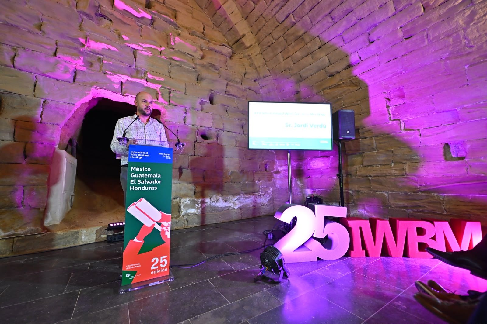 Jordi Verdú (Diputació de Lleida), durante la inauguración de la 25a edición del International Wine Business Meetings | Cedida