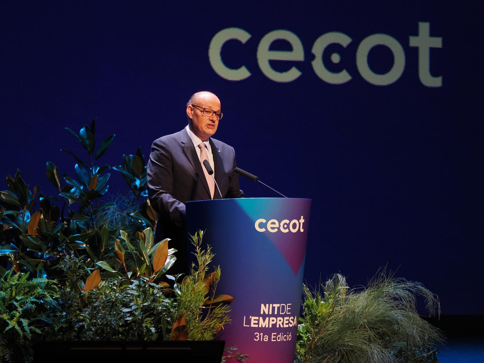 Xavier Panés, presidente de la Cecot, en la 31a Nit de l'Empresa | Cedida