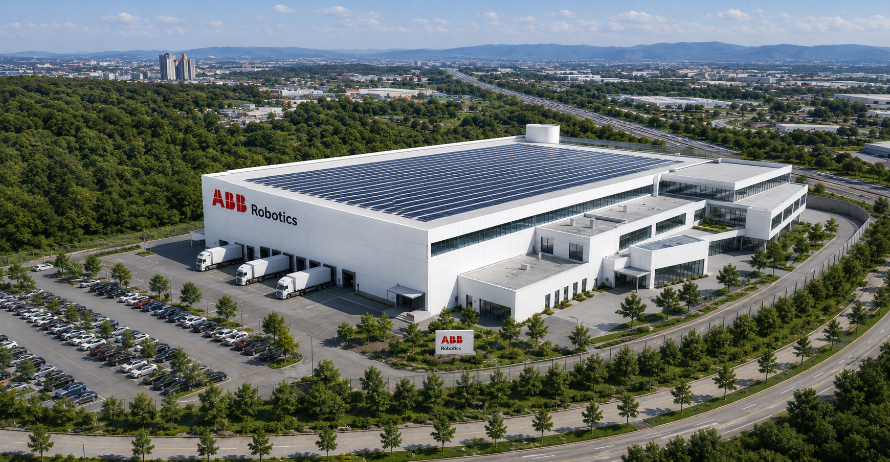 Render de la nueva sede tecnológica y operativa de ABB Robotics en Sabadell | Cedida