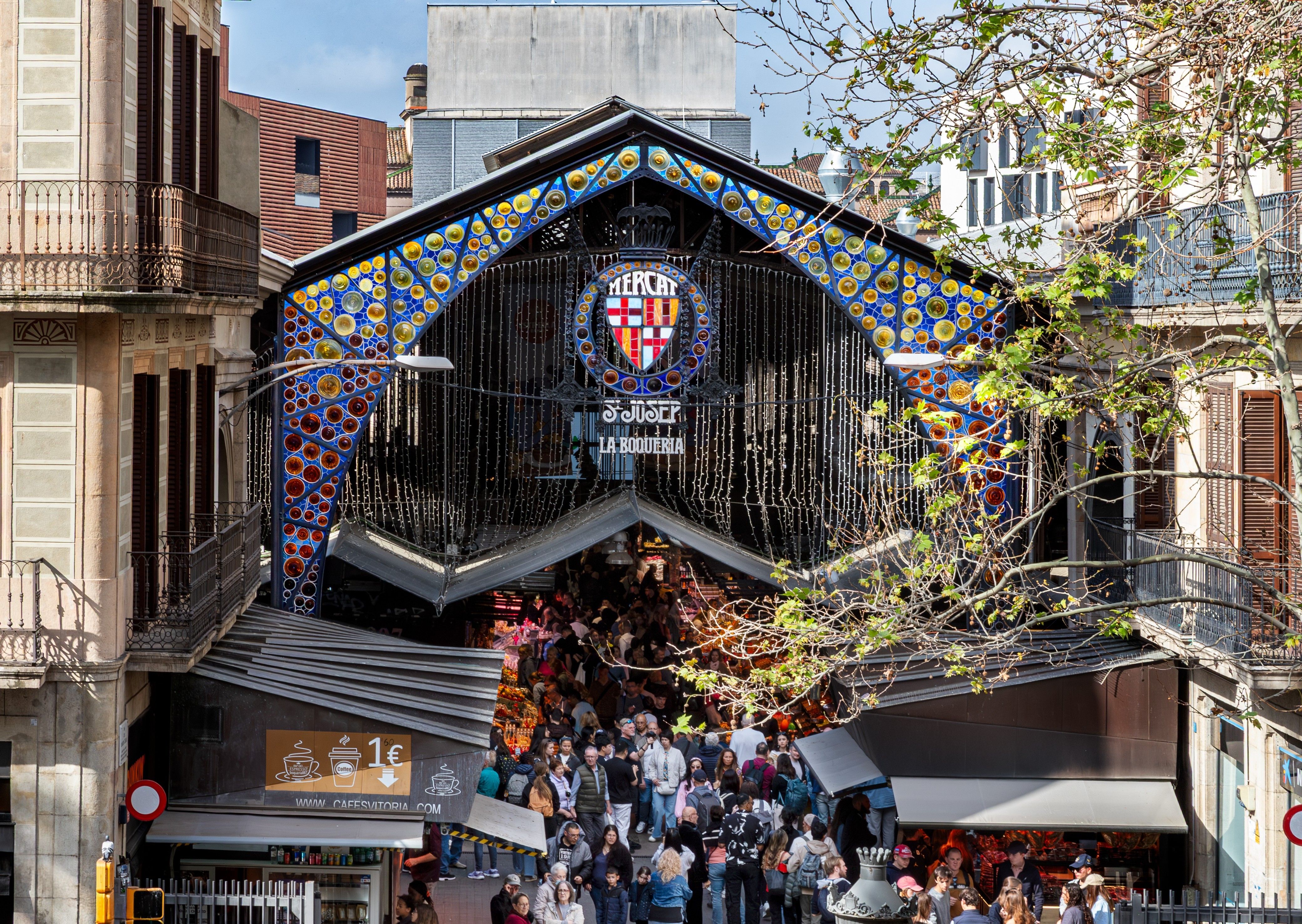 Vista exterior del Mercat de Sant Josep, més conegut com la Boqueria | Mercat de la Boqueria