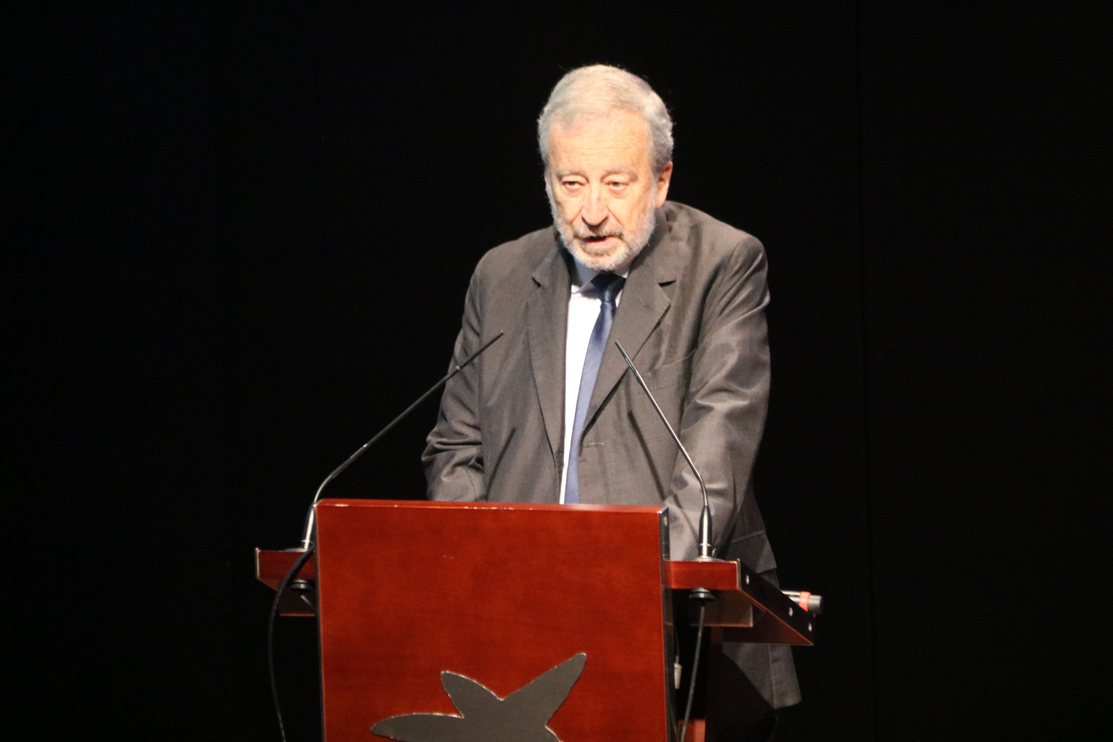 El president de CaixaBank, Tomàs Muniesa, al CaixaForum | Iñaki Martinez Azpiroz (ACN)