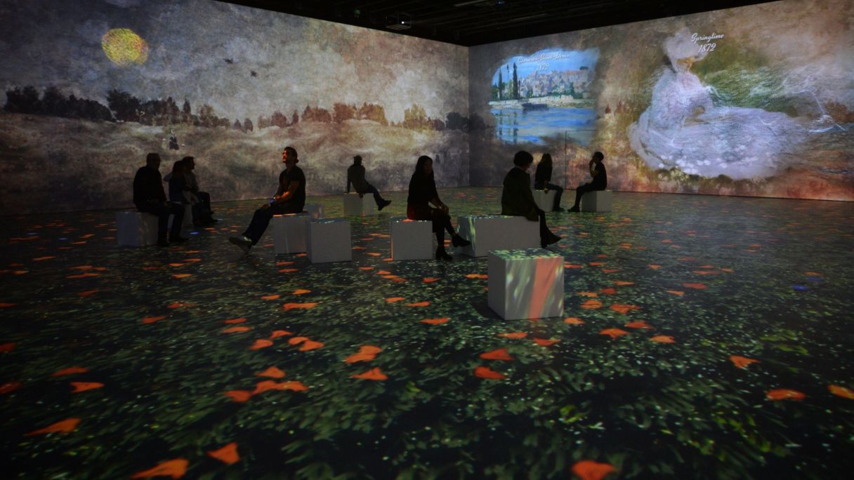 'Monet, l’experiència immersiva' va ser l'exposició que va inaugurar l'IDEAL el 2019 | Cedida 'Monet, l’experiència immersiva' va ser l'exposició que va inaugurar l'IDEAL el 2019 | Cedida