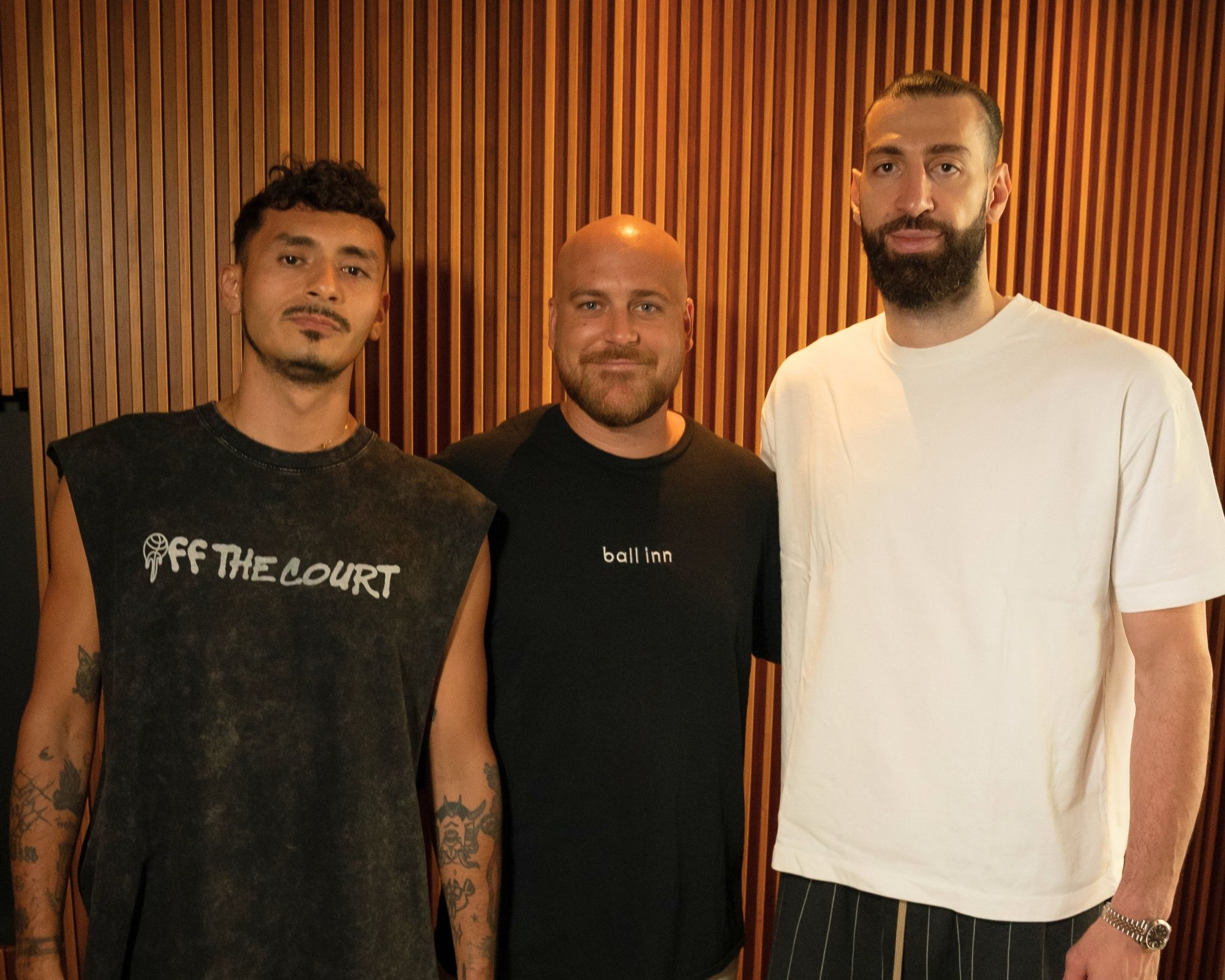 Michiel Puelinckx, Daniel Bermudez i Tornike Shengelia, impulsors de Ball inn | Cedida