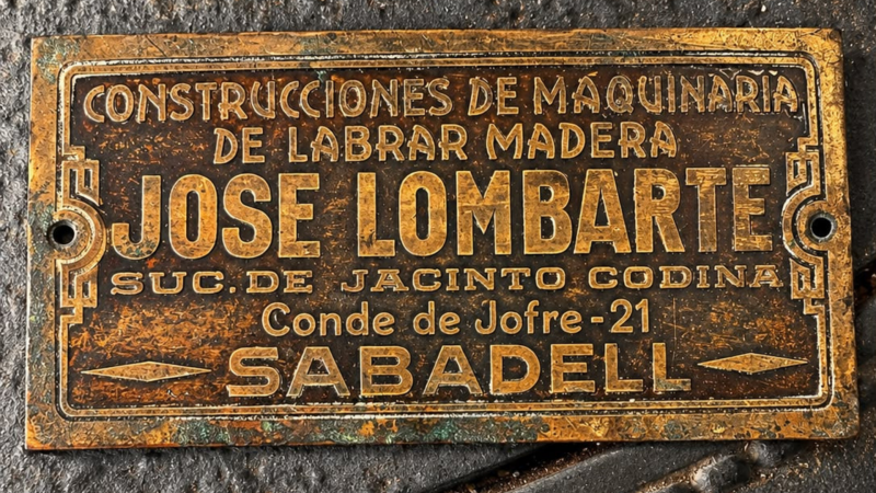 Placa antiga de Lombarte Group | Cedida Placa antiga de Lombarte Group | Cedida
