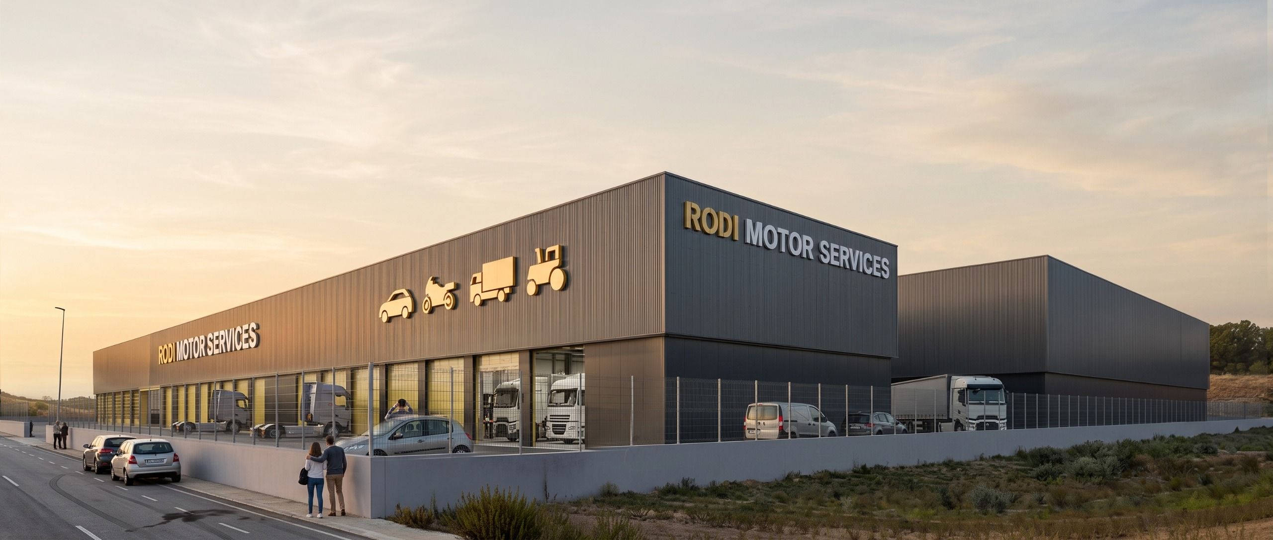 Recreació digital del futur centre logístic de Rodi Motor Services al polígon Torre Solé de Lleida | Cedida