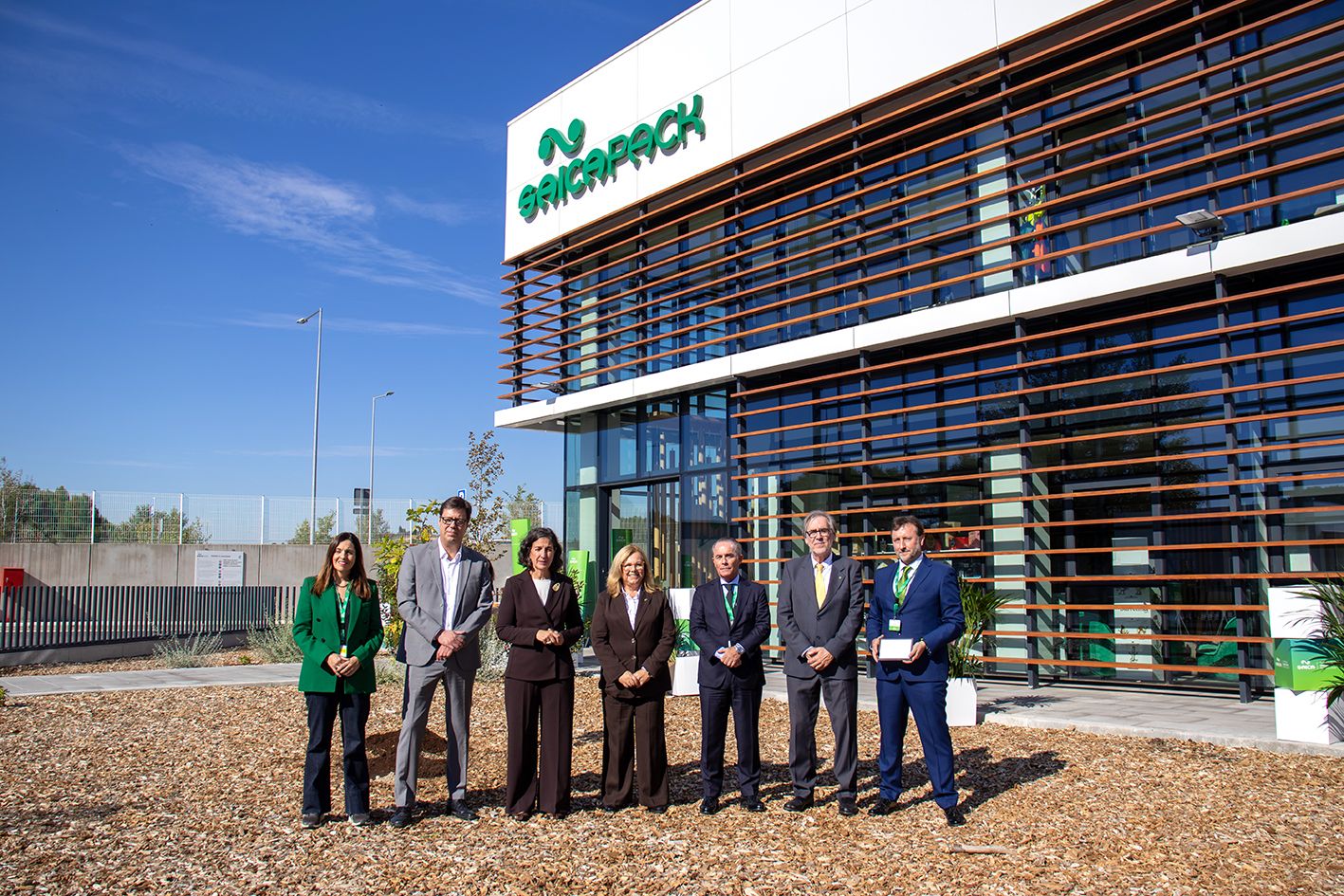Foto d'inauguració de la planta de Saica | Cedida