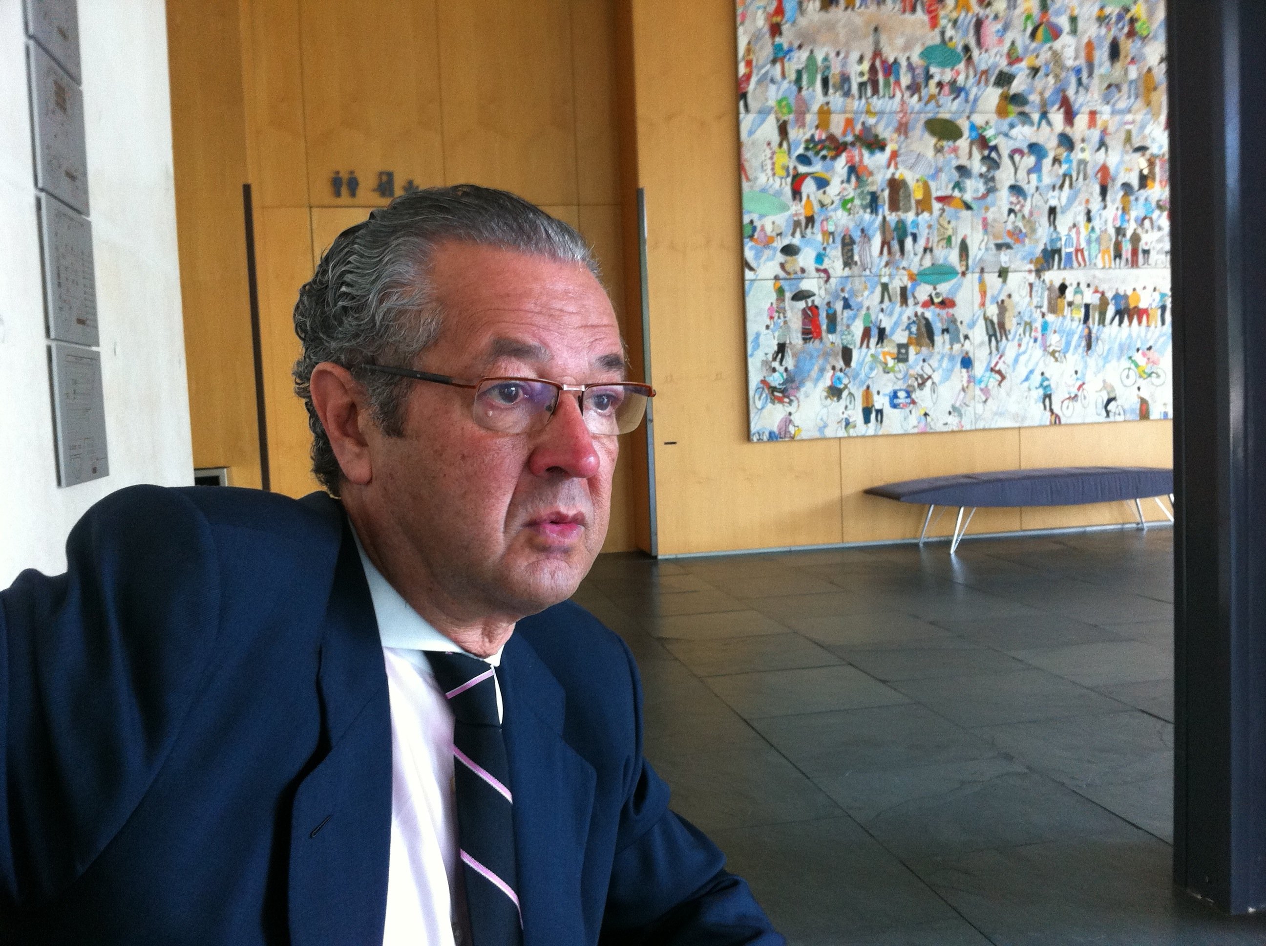 Conde, durante la entrevista