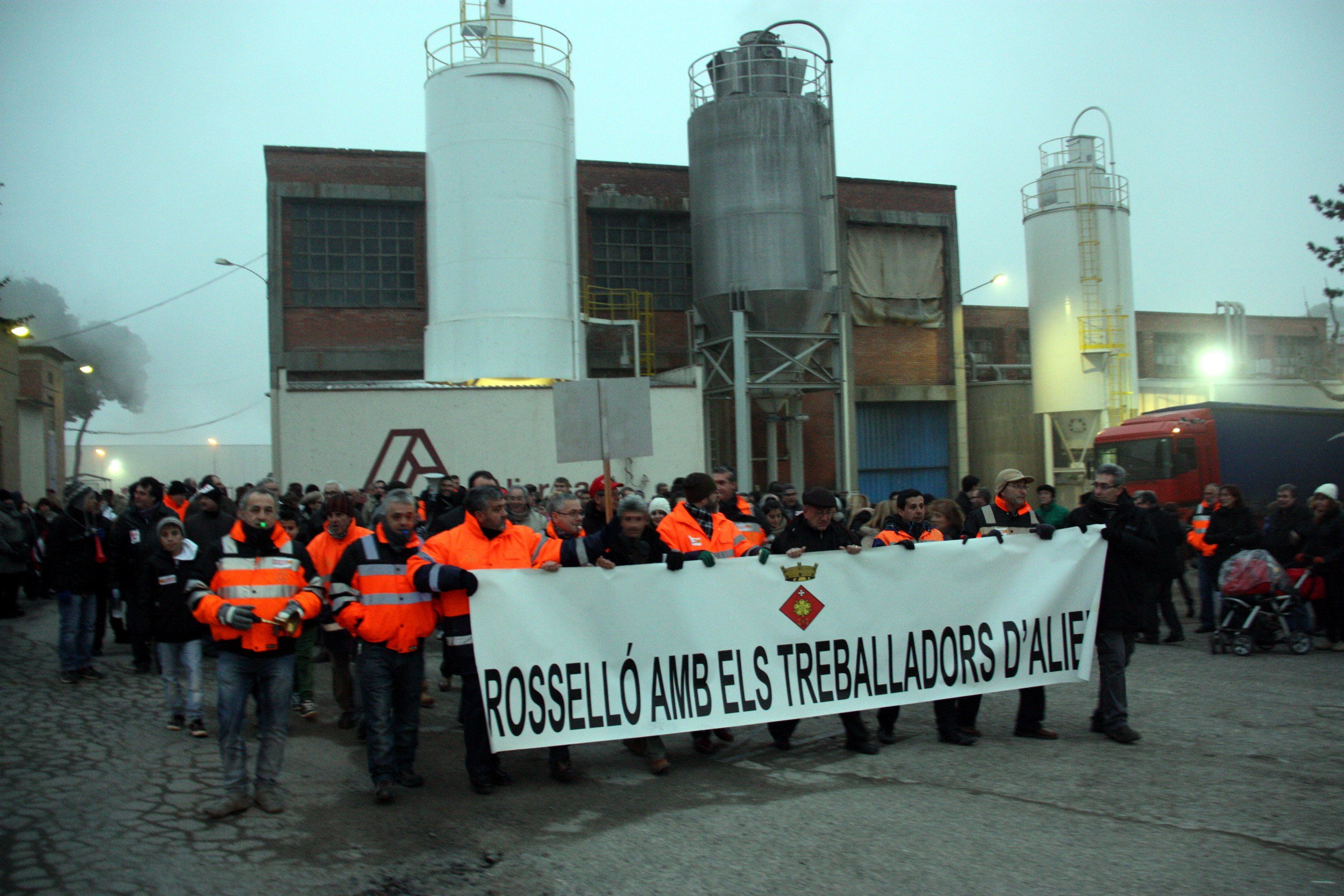 Protesta dels treballadors d'Alier