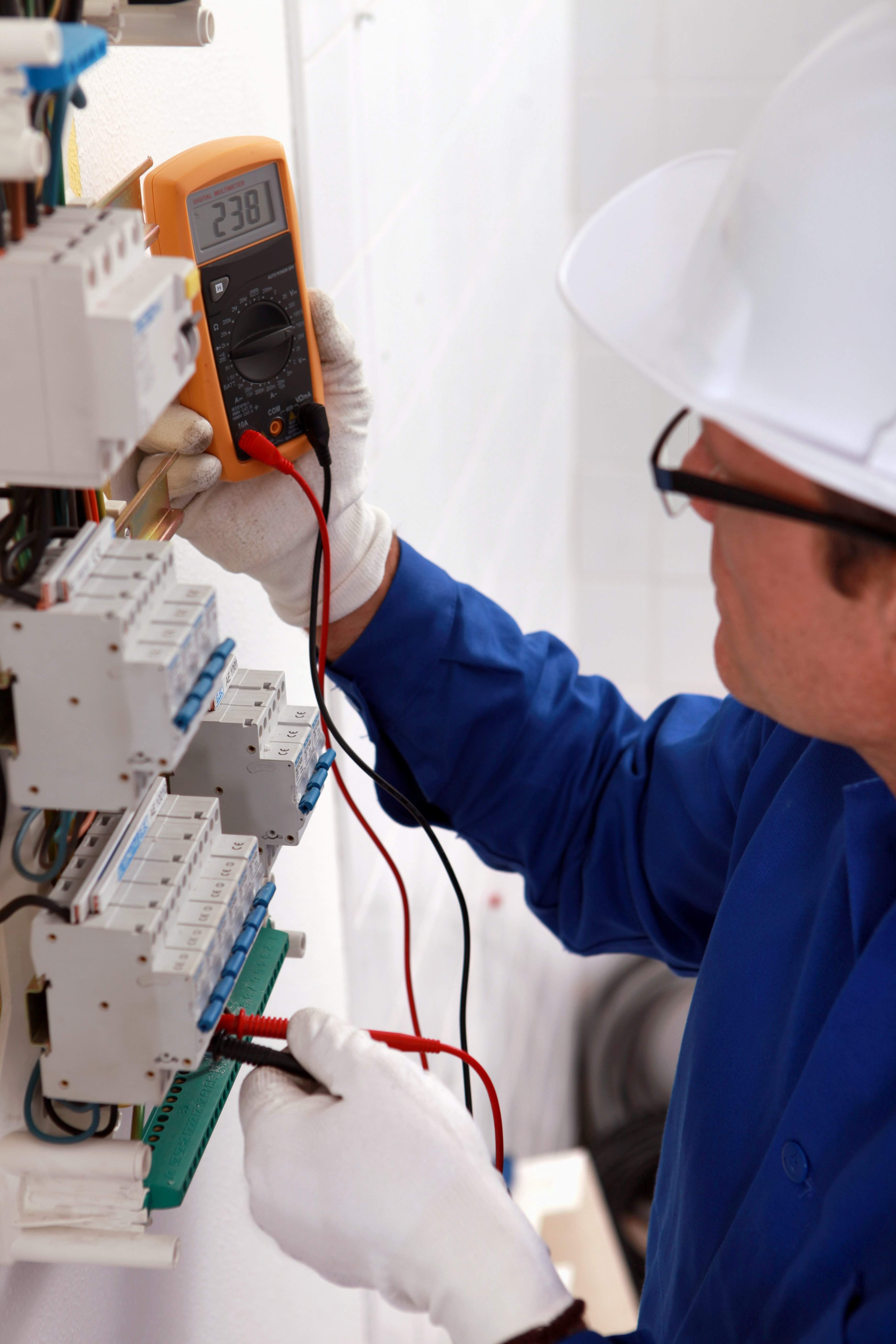 Treballador en plena feina