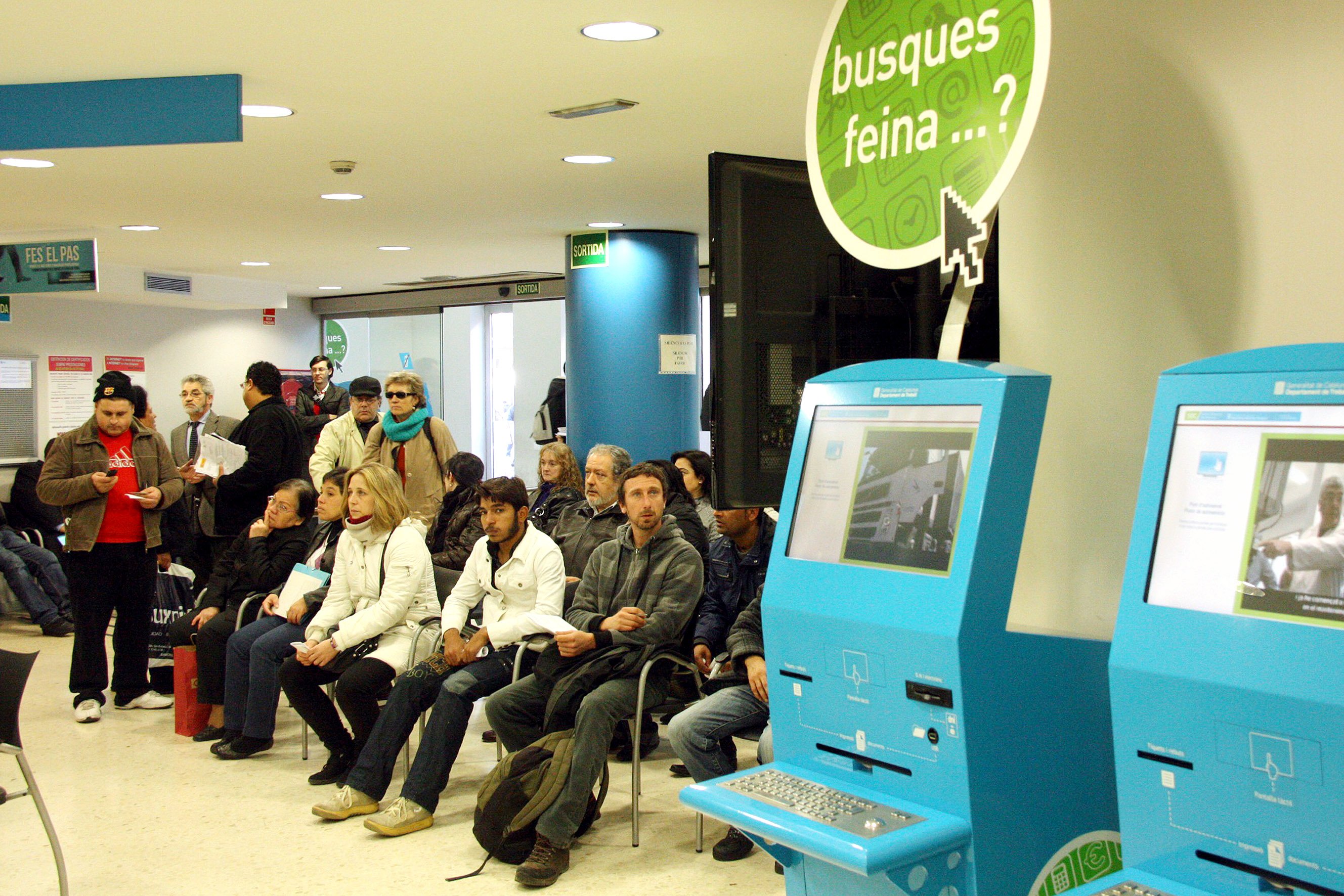Una oficina d'ocupació Una oficina d'ocupació
