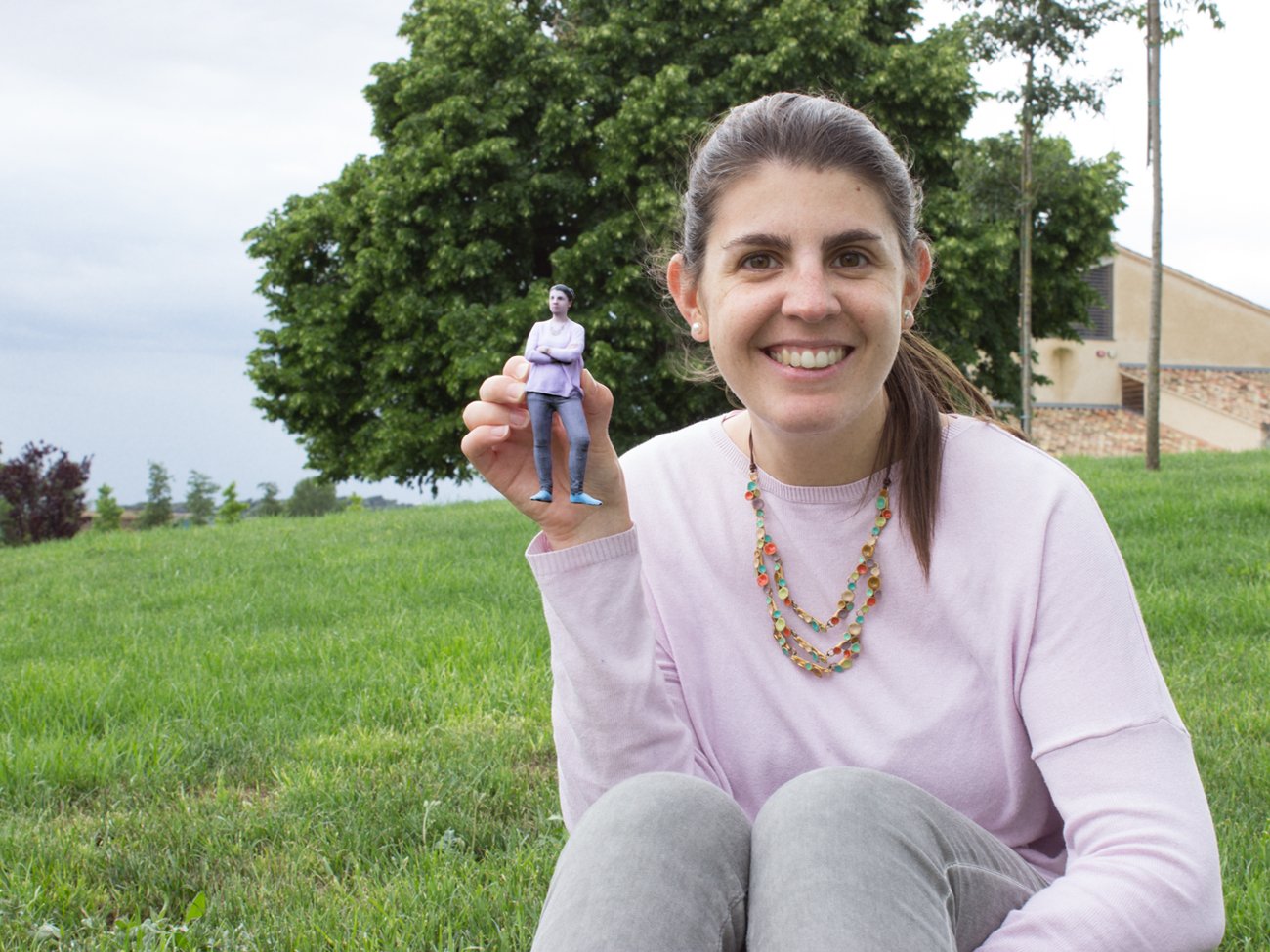 Lidia Vilà amb el seu 'humanet'
