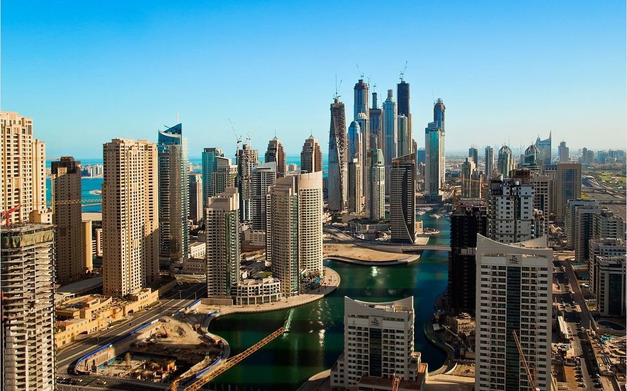 Imagen del 'skyline' de Dubai Imagen del 'skyline' de Dubai