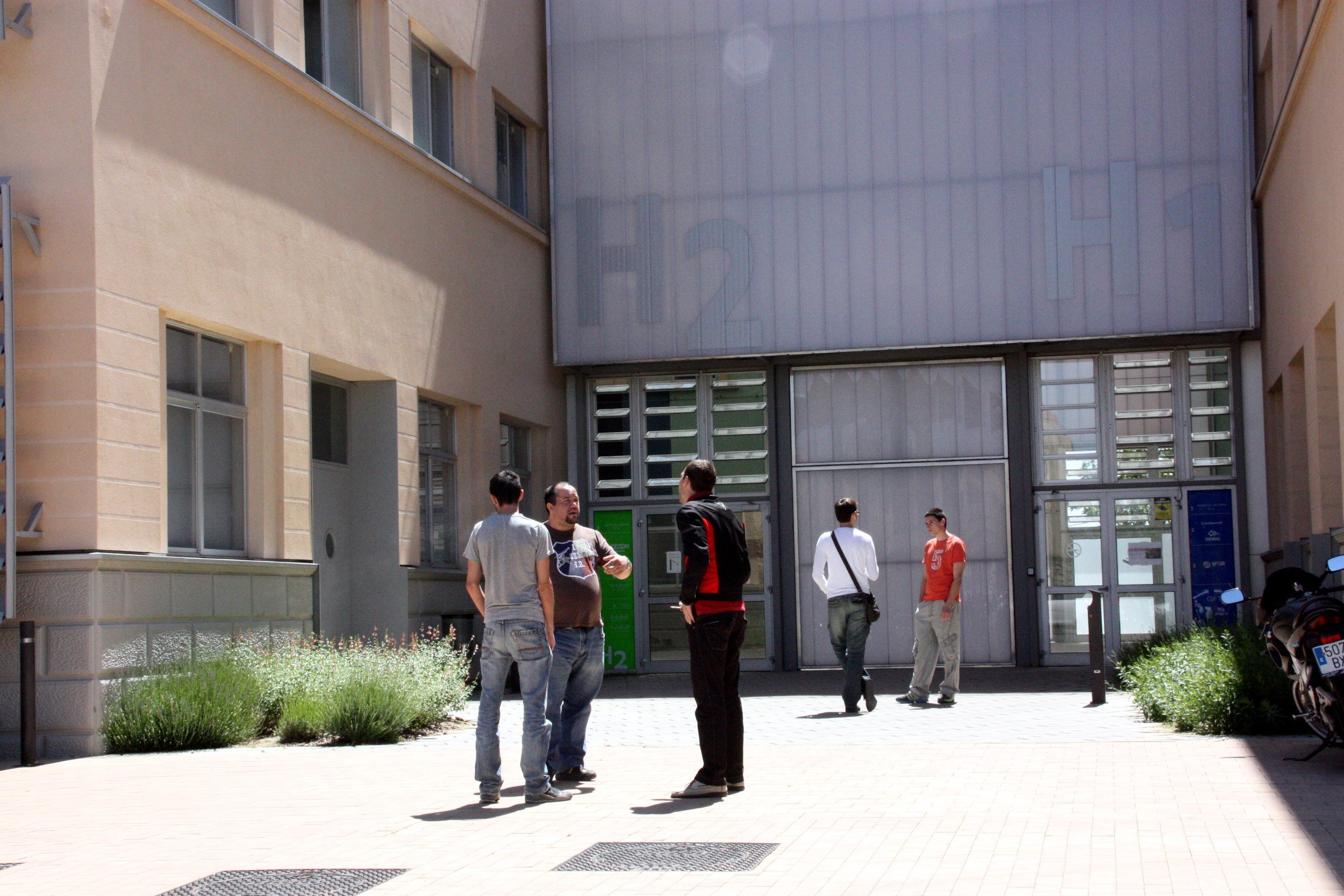 Usuaris del parc científic de Lleida