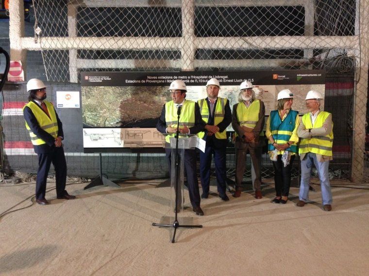 La generalitat obrira tres noves estacions de metro a l'Hospitalet el 2019