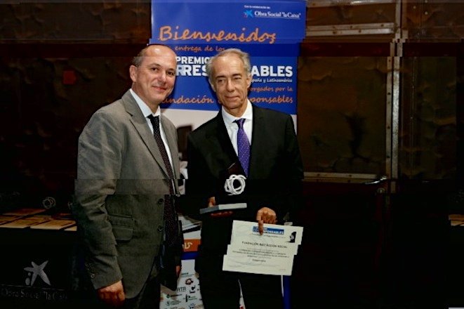 Ramon Vila recull el premi a la Fundació Pimec
