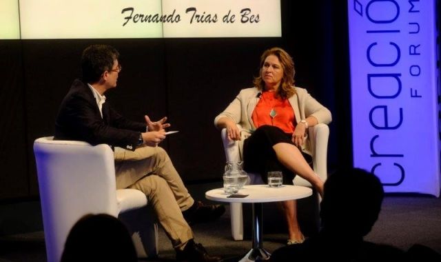 Sarah Harmon, en el seu 'face to face' celebrat aquest divendres a Cornellà. | Cedida 