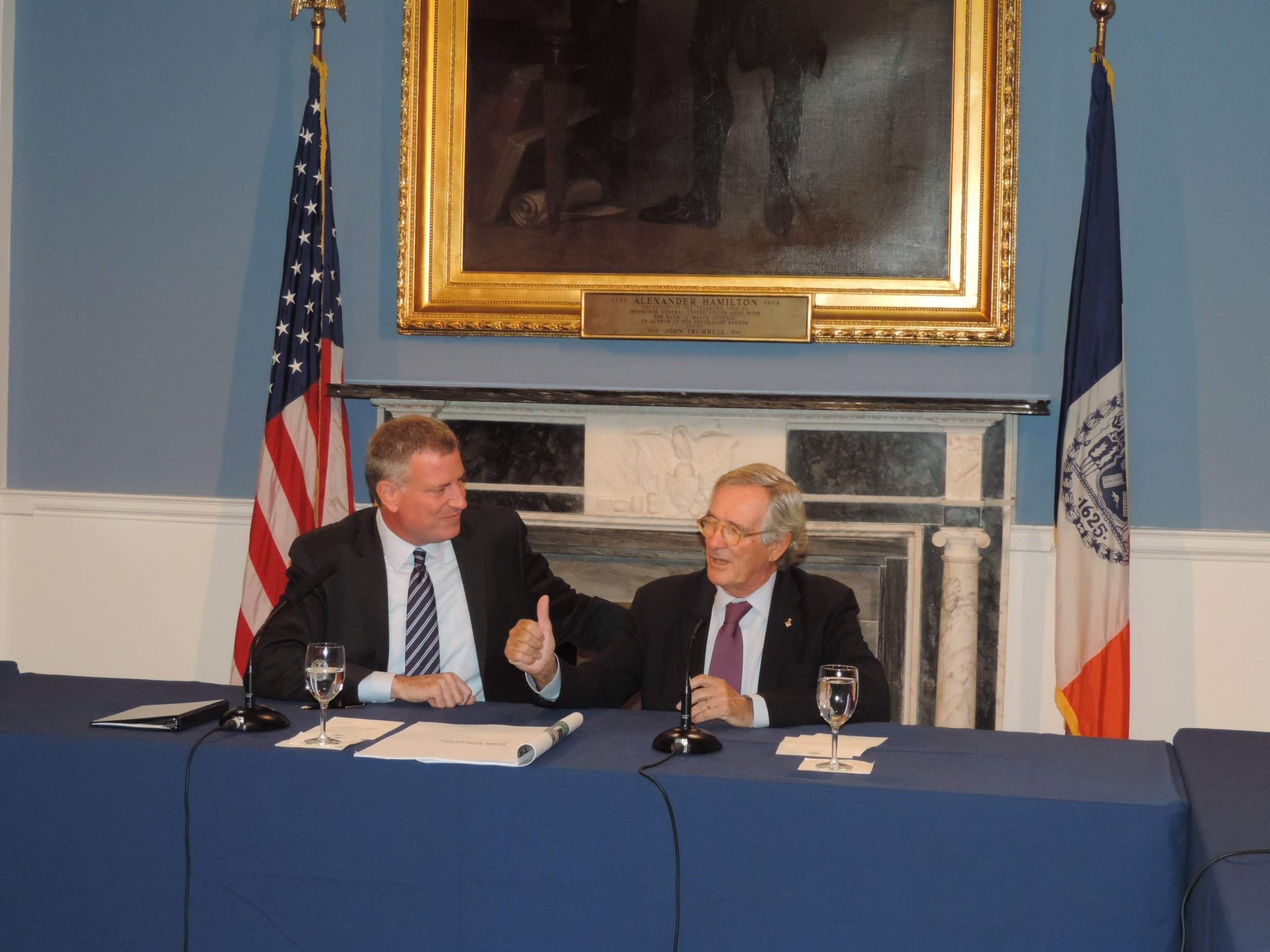 De Blasio i Trias, junts per l'habitatge social