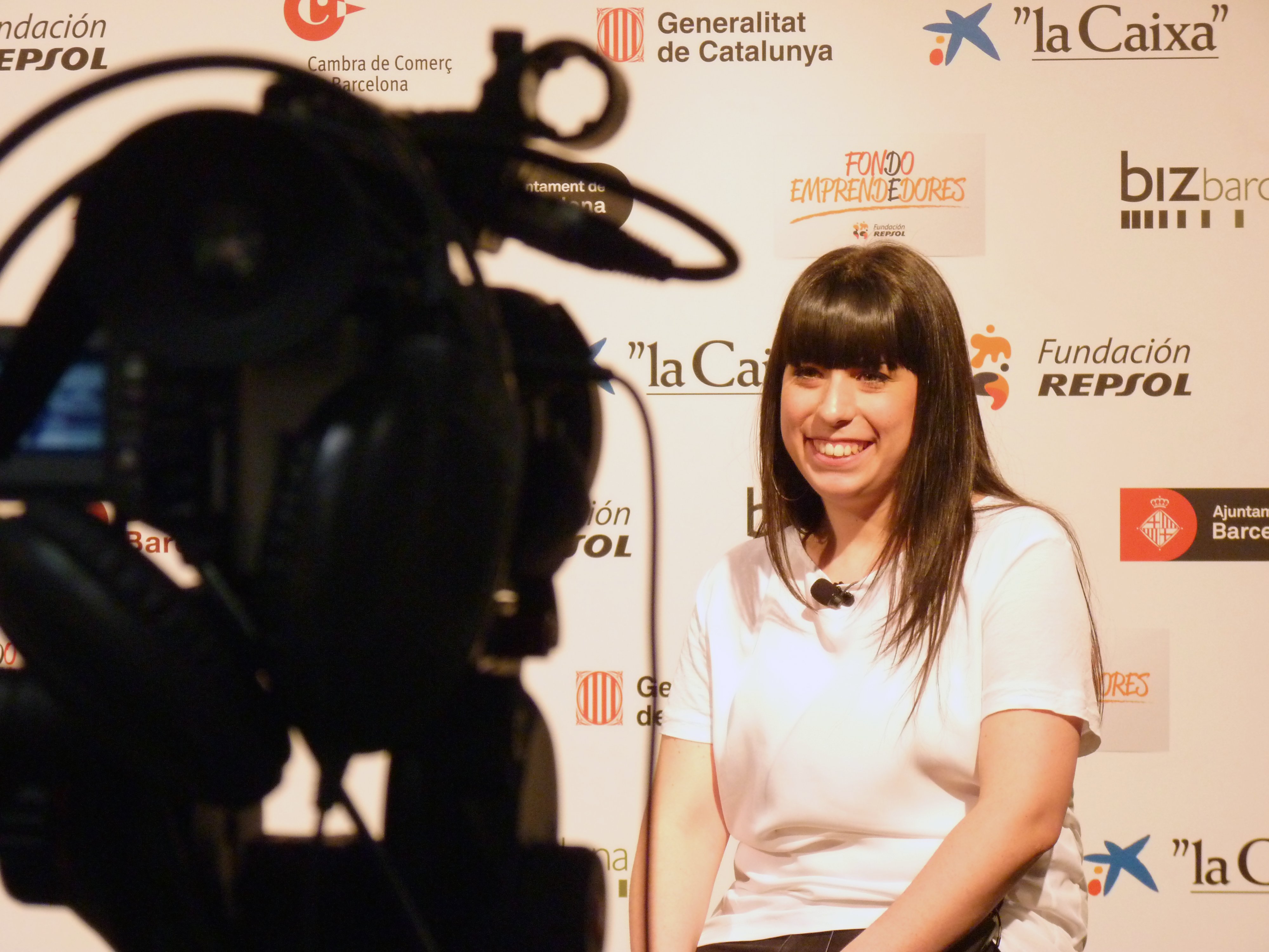 Rodaje de un 'vídeo pitch' al BizBarcelona