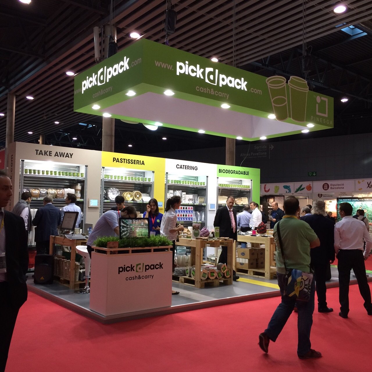 El estand de Pick D Pack a la feria Hostelco El estand de Pick D Pack a la feria Hostelco