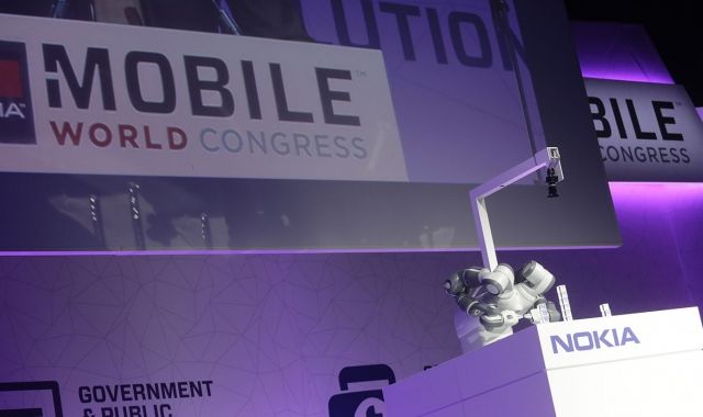 Un dels robots presentats a la keynote 'The Fourth Industrial Revolution' de l'últim MWC | GSMA