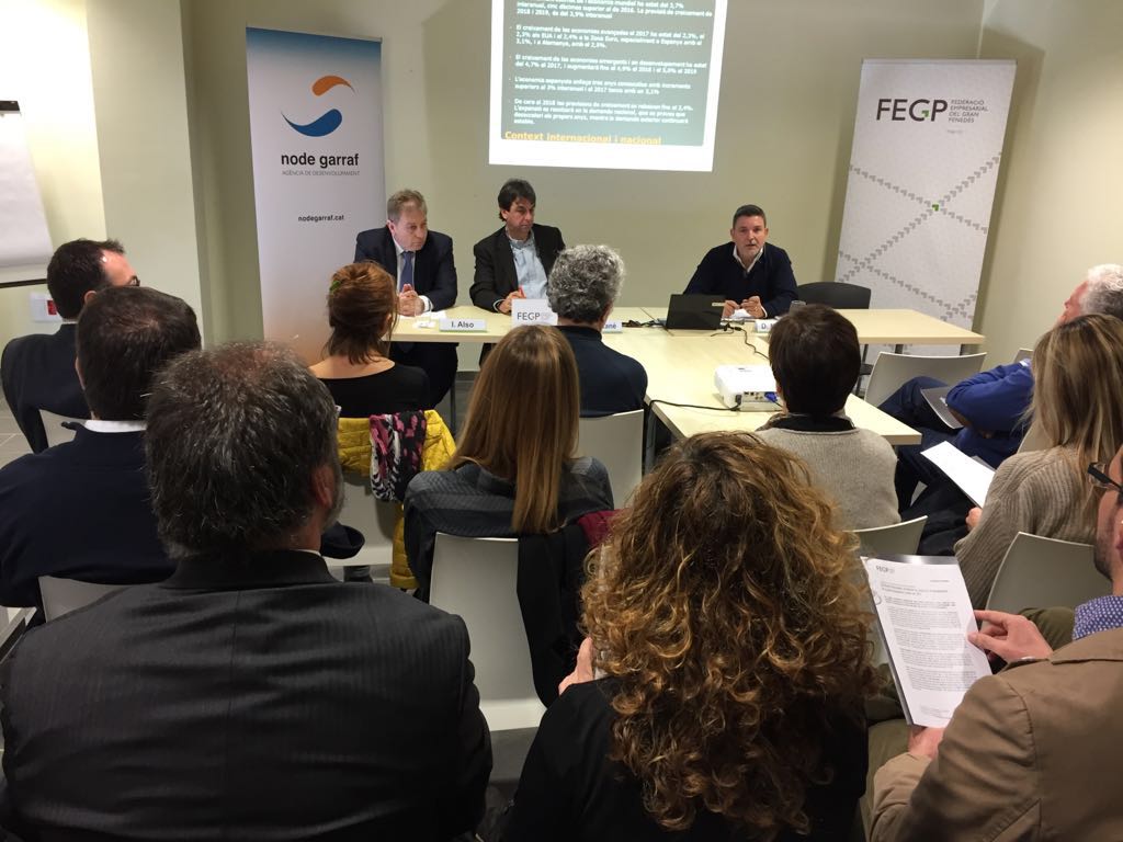 Isidre Also durant la presentació de l'estudi de conjuntura de la FEGP | Cedida Isidre Also durant la presentació de l'estudi de conjuntura de la FEGP | Cedida
