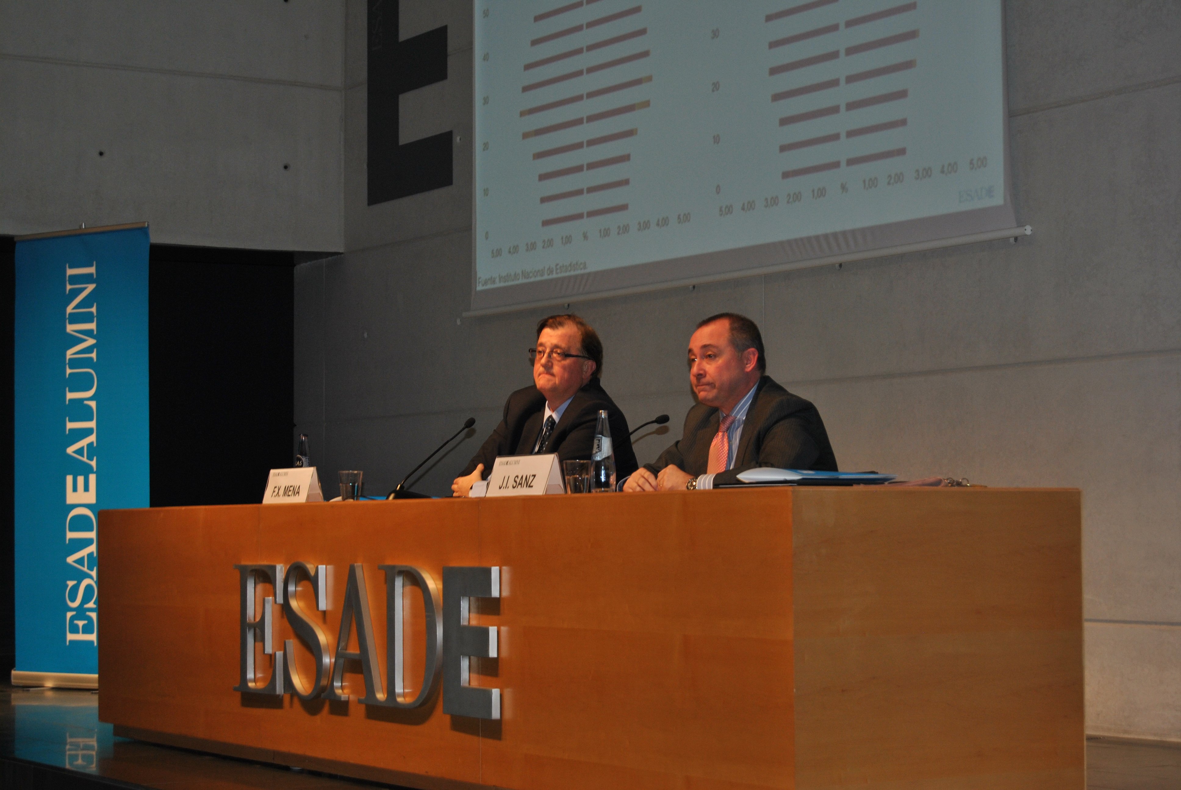 Francesc Xavier Mena y Juan Ignacio Sanz, ponentes a Esade