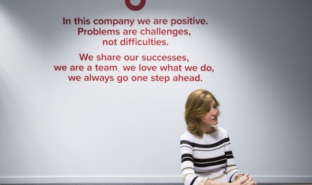 Les oficines de Red Points tenen missatges motivacionals. | Àngel Bravo