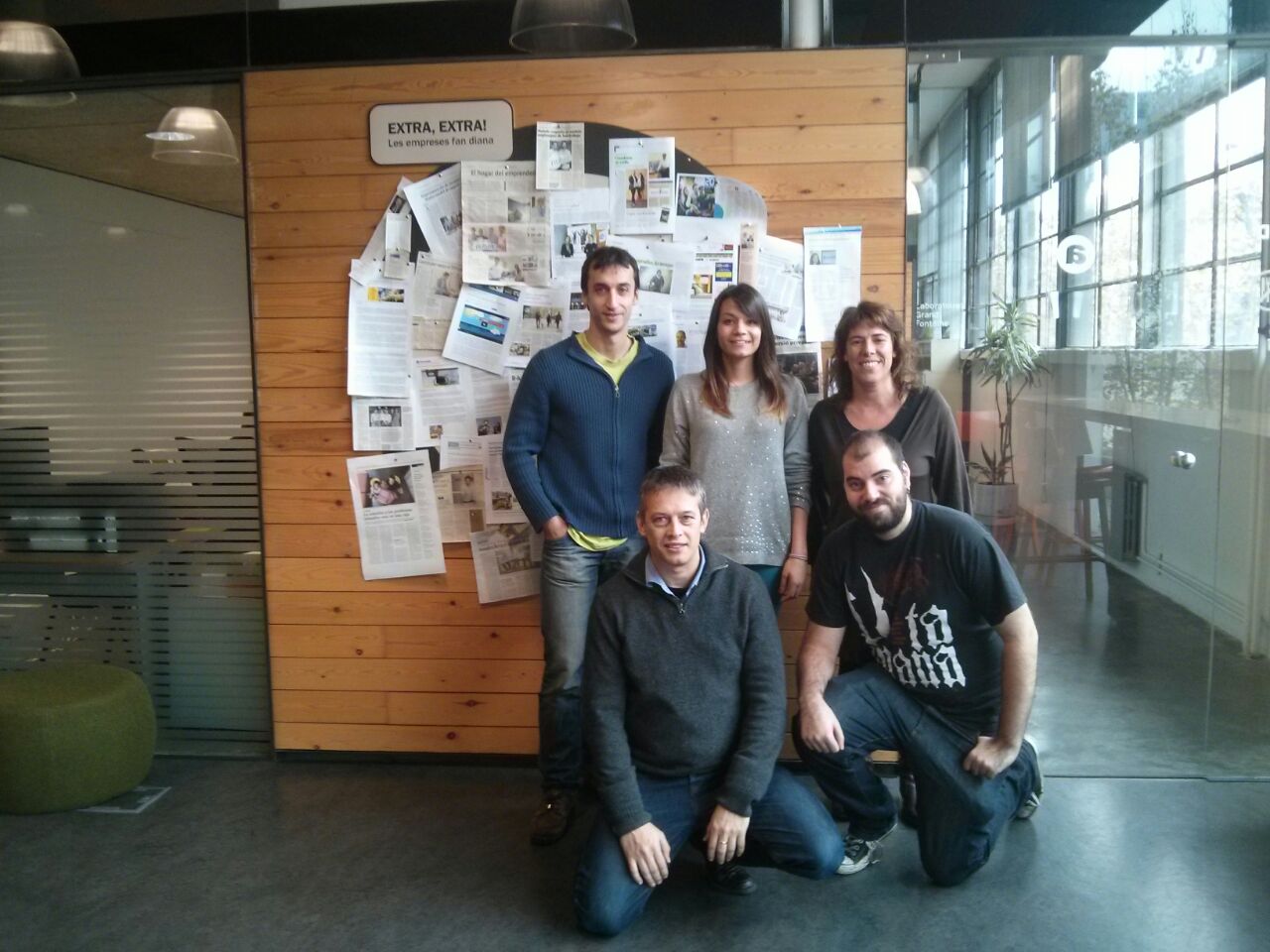 Rocío López, Juan Carlos Mora, Carlos Rincón y Cristina García y Artur Marfà, el equipo de Edúkame Rocío López, Juan Carlos Mora, Carlos Rincón y Cristina García y Artur Marfà, el equipo de Edúkame