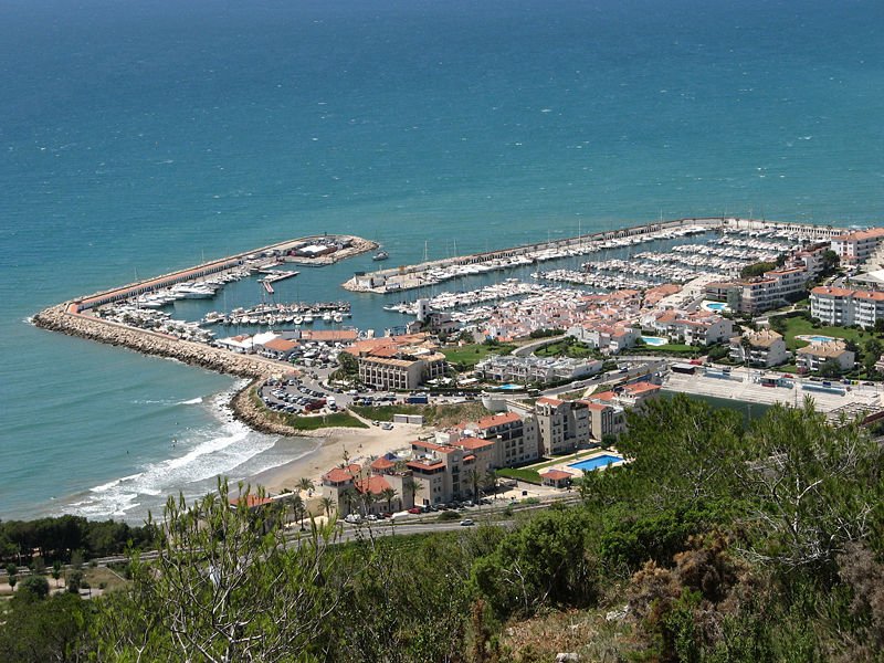 El port d'Aiguadolç de Sitges El port d'Aiguadolç de Sitges