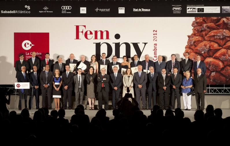Foto de família dels Premis Cambra 2012