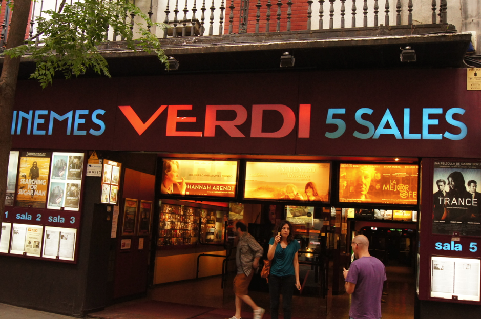 Les sales de cinema Verdi del barri de Gràcia de Barcelona Les sales de cinema Verdi del barri de Gràcia de Barcelona