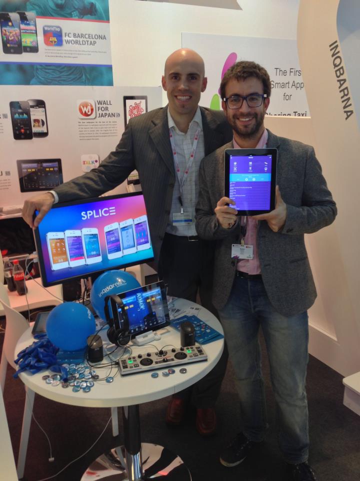 Los creadores de Splice en la presentación al MWC2014