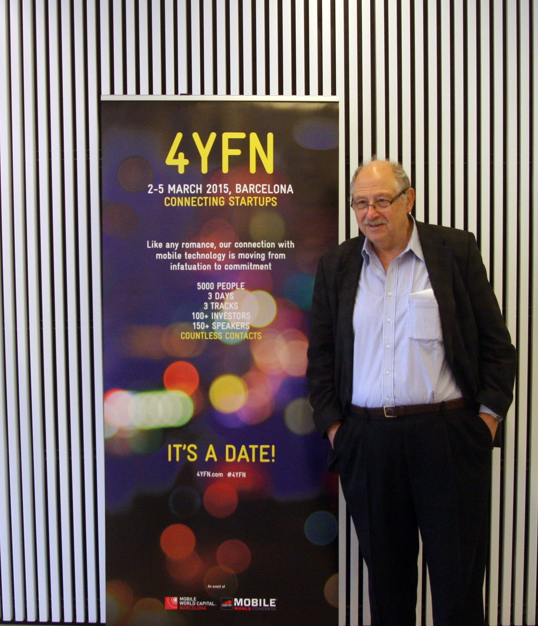 El reconocido emprendedor israelí Yossi Vardi, sincorpora como presidente honorífico del 4YFN El reconocido emprendedor israelí Yossi Vardi, sincorpora como presidente honorífico del 4YFN