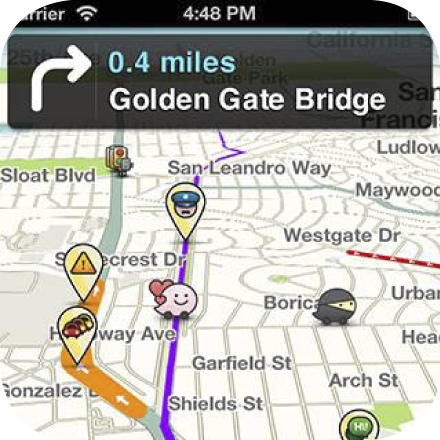 Waze, l'app creada pels usuaris-conductors Waze, l'app creada pels usuaris-conductors