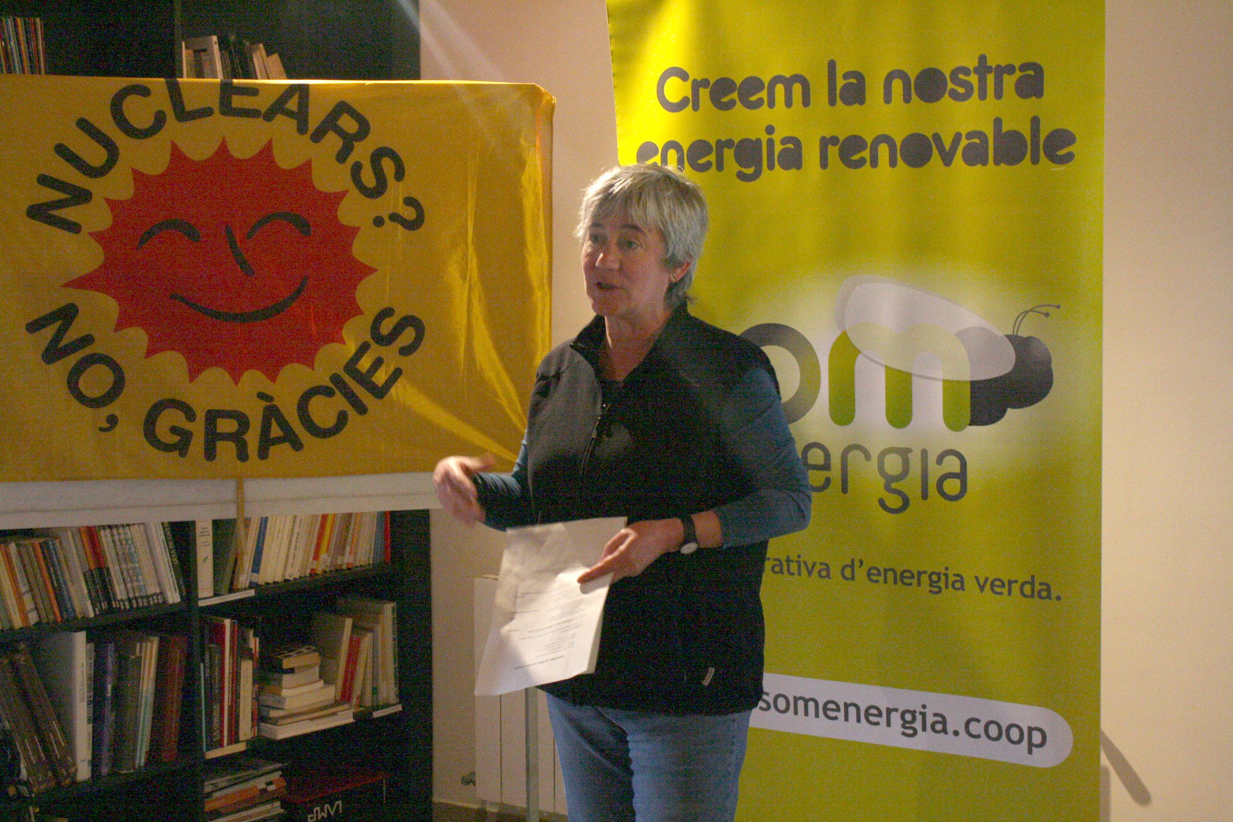 Un instant durant la presentació de la proposta de Som Energia Un instant durant la presentació de la proposta de Som Energia