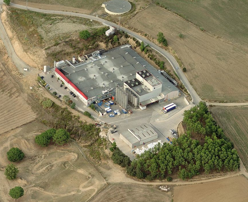 Vista aèria de la planta de Mondi a Polinyà Vista aèria de la planta de Mondi a Polinyà