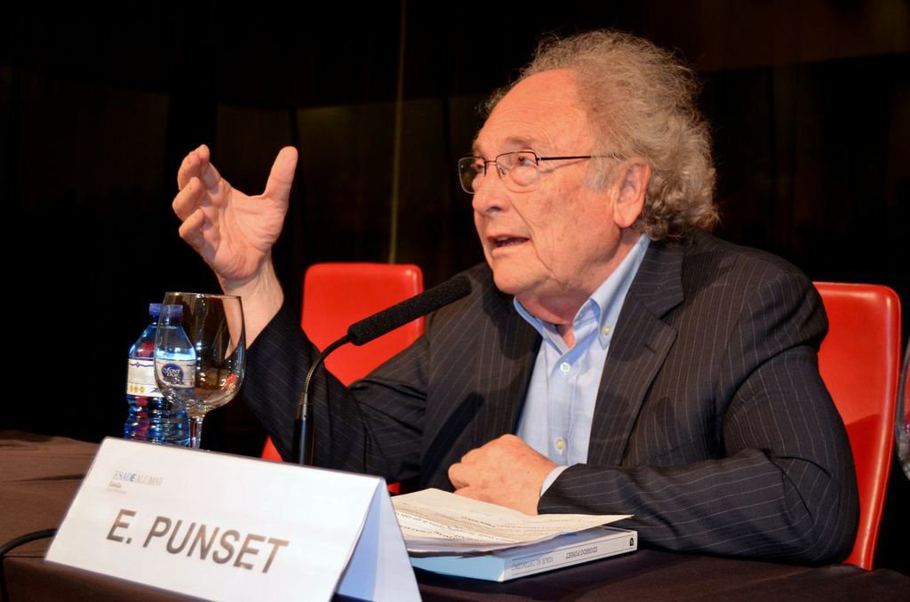 Eduard Punset en la Llotja de Lleida. Eduard Punset en la Llotja de Lleida.