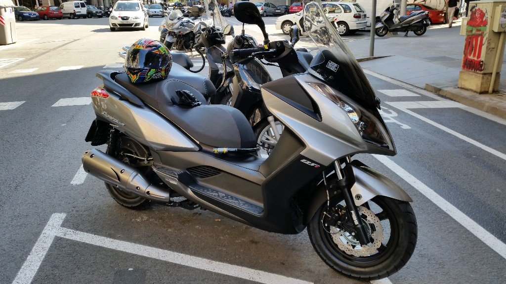Un dels models de motos de la companyia taiwanesa, Kymco Un dels models de motos de la companyia taiwanesa, Kymco