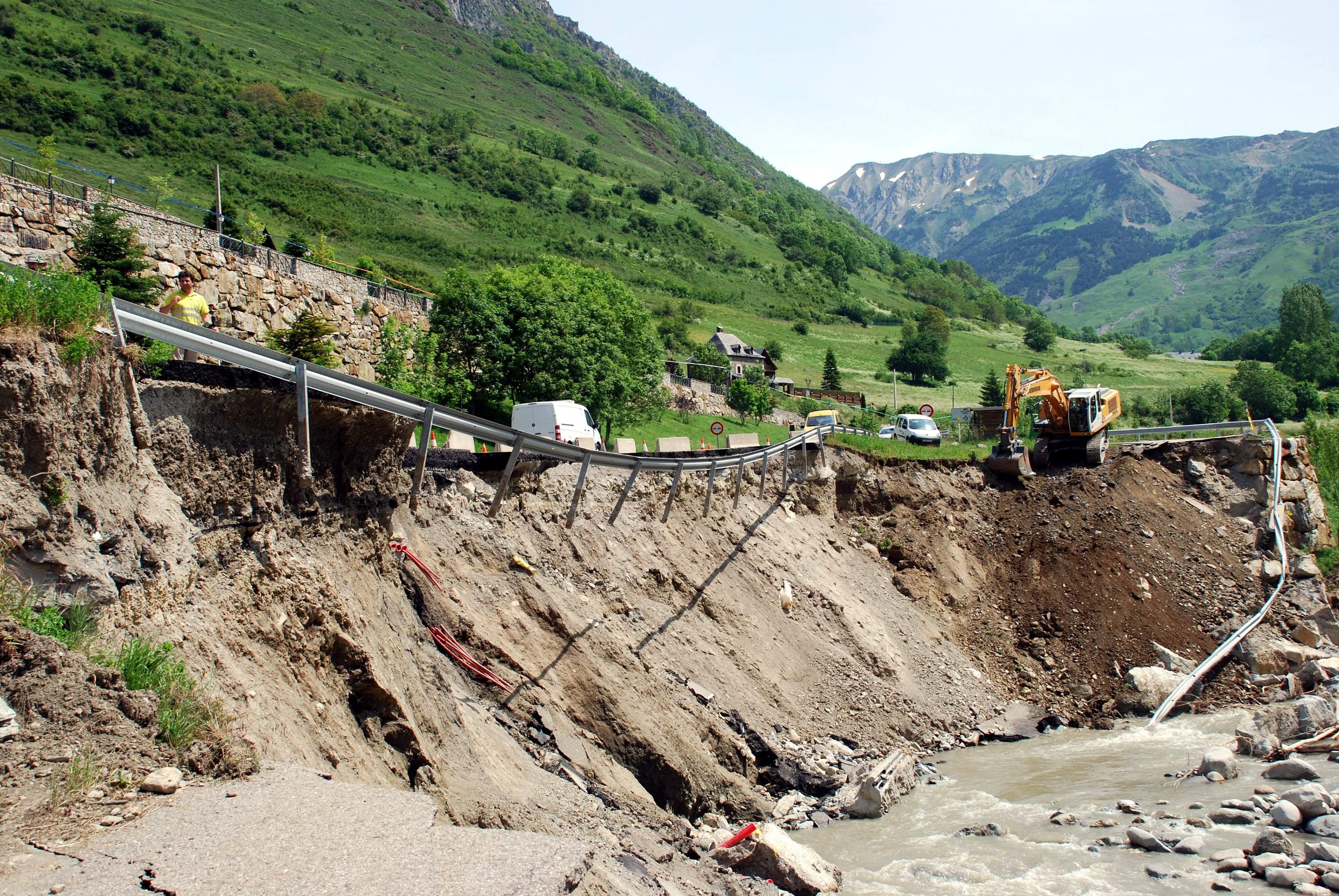 Les riuades han arrasat la Val d'Aran