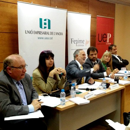 Representantes de la Fepime, UEA y UEP al encuentro