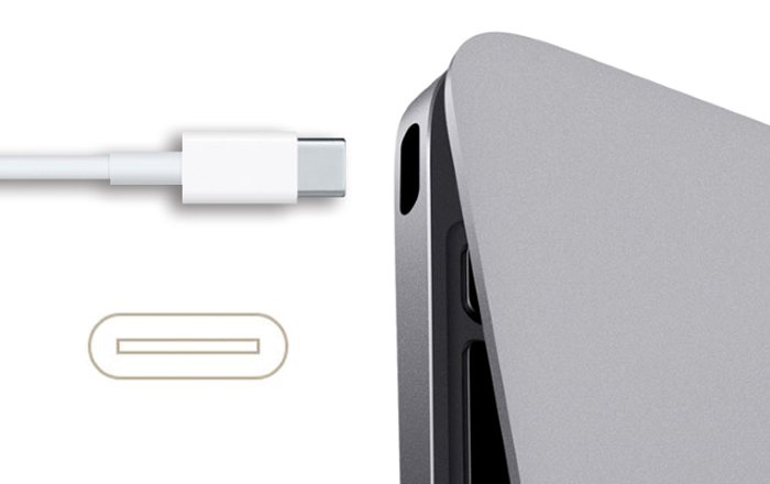 Los nuevos MacBook de Apple tienen un único conector USB- Los nuevos MacBook de Apple tienen un único conector USB-