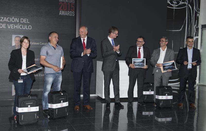 Directius i treballadors de Seat durant l'entrega de premis