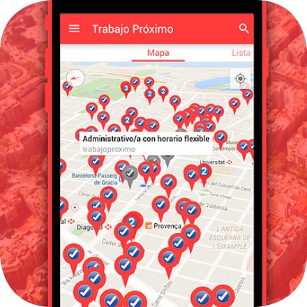 Trabajo Próximo és l'app que geolocalitza ofertes de feina Trabajo Próximo és l'app que geolocalitza ofertes de feina