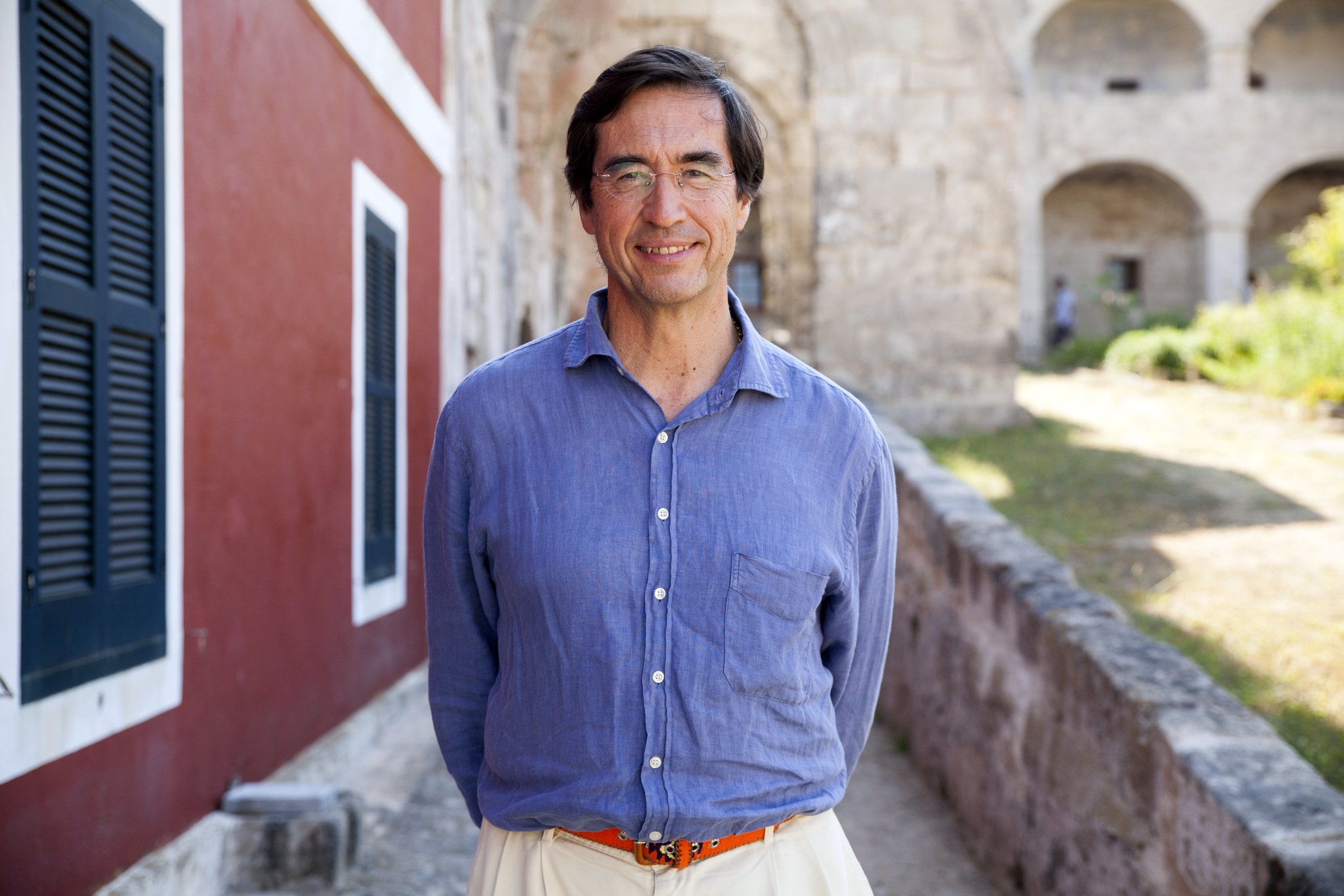 Mario Alonso, durant la jornada de creativitat del programa Menorca Millennials a l'Illa del Rei de Menorca