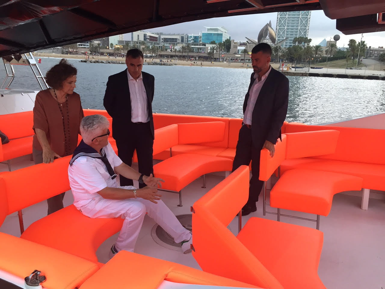 L'embarcació ha estat presentada aquest dimarts al port de Barcelona L'embarcació ha estat presentada aquest dimarts al port de Barcelona