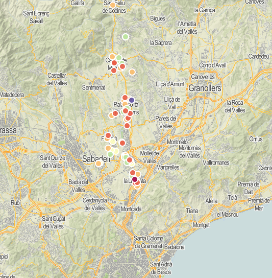 Santa Perpètua de Mogoda, Palau-solità i Plegamans, Caldes de Montbui i Polinyà, les ciutats on més societats s'han creat 