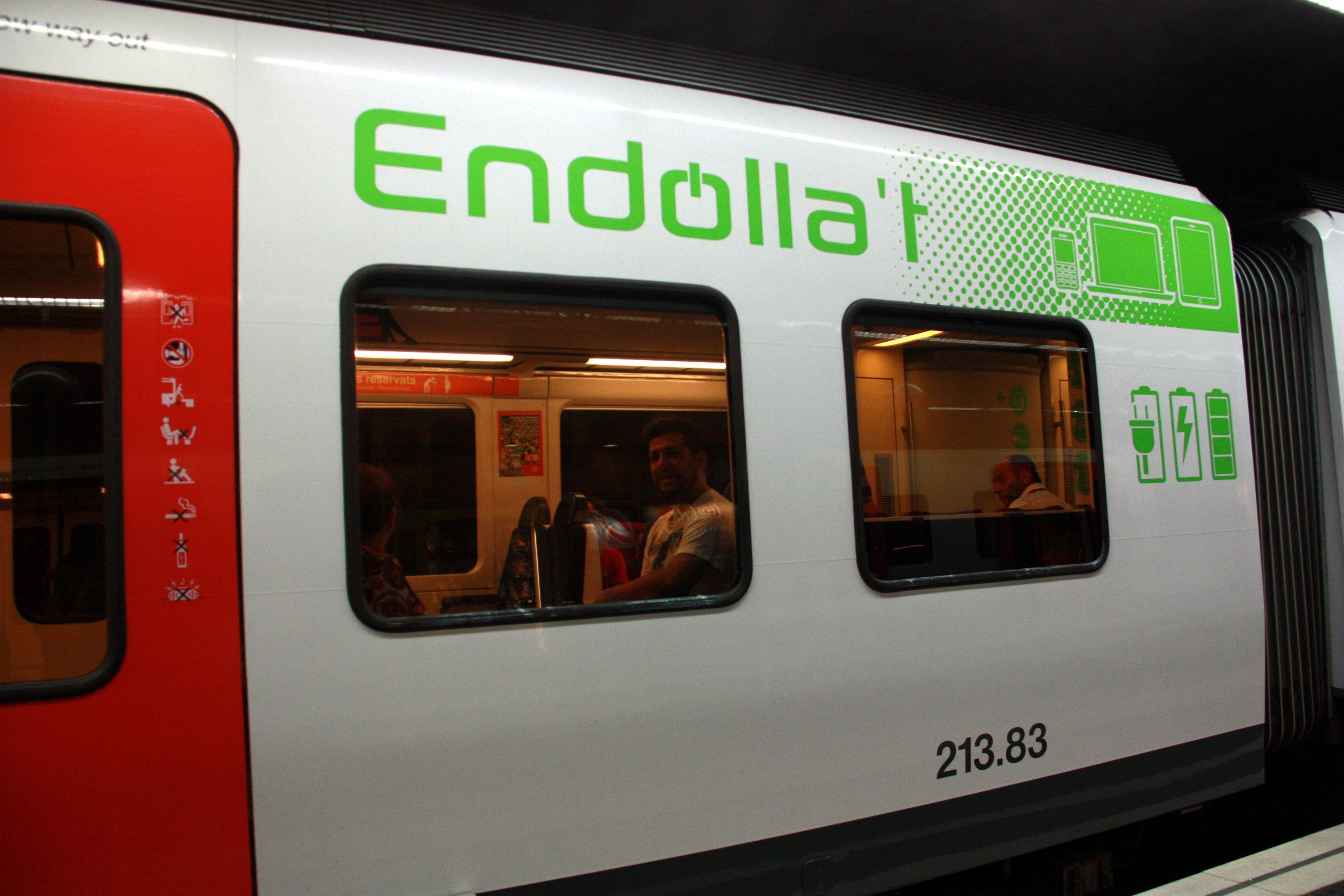 El tren que ja disposa d'endolls