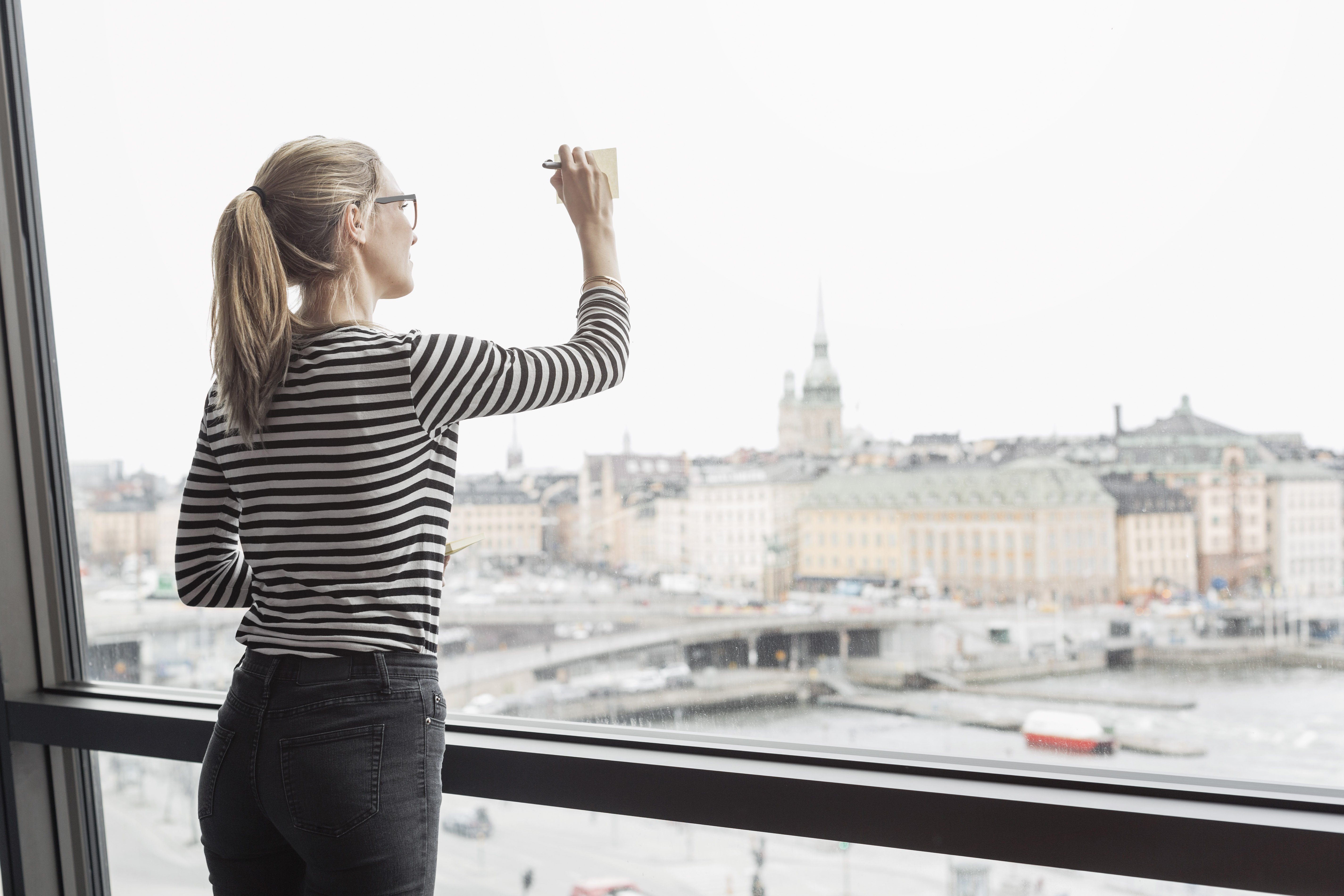 Good practices apart, not everyone can work with these views of the city of Stockholm